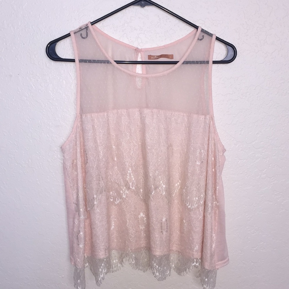 ✨BABY PINK LACE BLOUSE✨